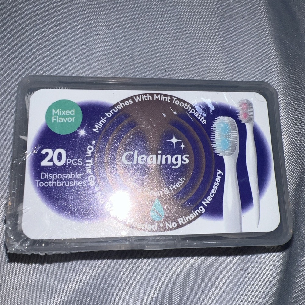 Cleanings Extra Clean & Fresh‎ Disposable toothbrushes 24pcs Mint Flavor